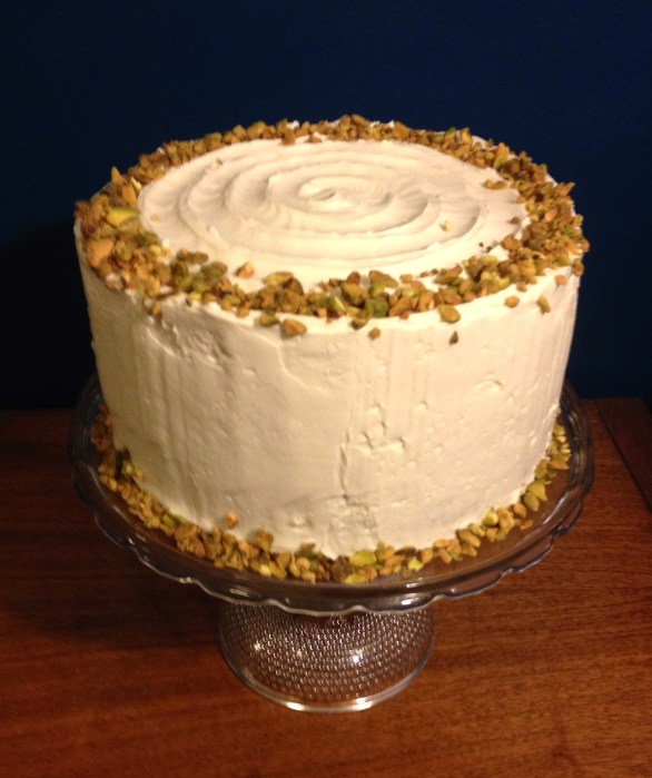 Aunt Sassy Cake | Pistachio cake with honey buttercream | Brooklyn Homemaker