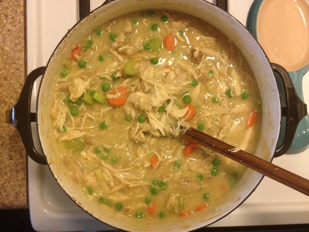 chicken pot pie with buttermilk biscuit crust | Brooklyn Homemaker
