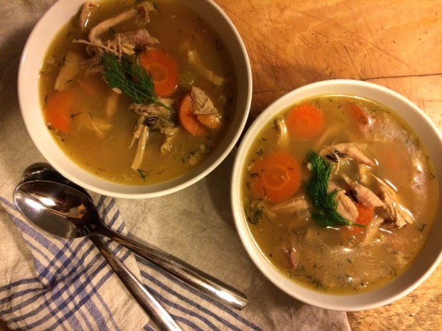 turkey soup with wild rice and dill | Brooklyn Homemaker