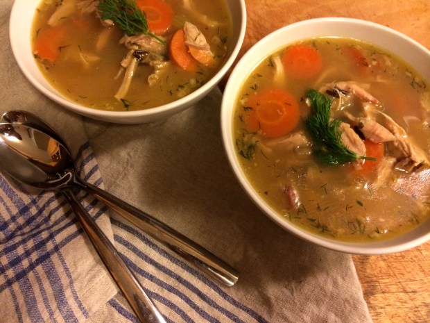 turkey soup with wild rice and dill | Brooklyn Homemaker