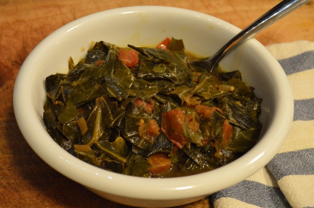 new year's day brunch | vegetarian collard greens and black eyed peas | Brooklyn Homemaker
