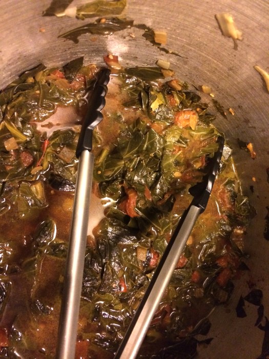 new year's day brunch | vegetarian collard greens and black eyed peas | Brooklyn Homemaker