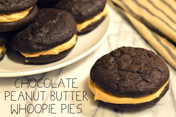 chocolate peanut butter whoopie pies | Brooklyn Homemaker