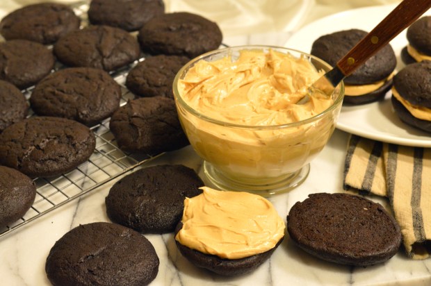 chocolate peanut butter whoopie pies | Brooklyn Homemaker