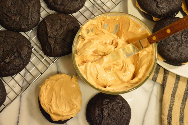 chocolate peanut butter whoopie pies | Brooklyn Homemaker