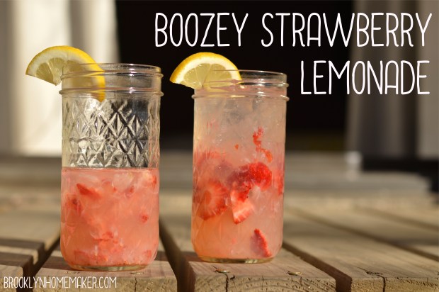 boozey strawberry lemonade | Brooklyn Homemaker