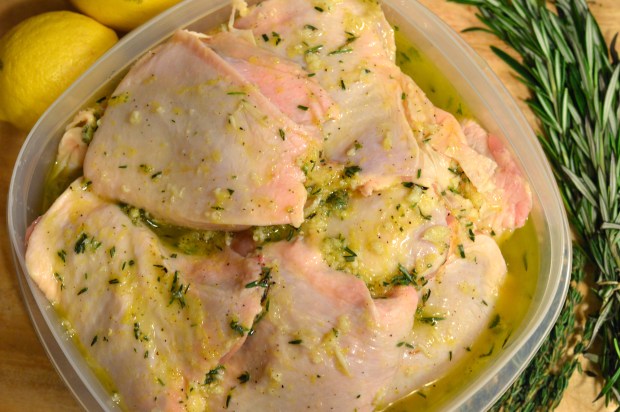 grilled lemon herb chicken thighs | Brooklyn Homemaker