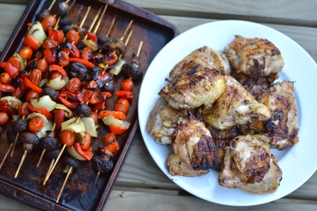 grilled lemon herb chicken thighs | Brooklyn Homemaker