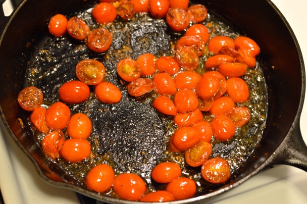 zucchini "pasta" with chicken, white wine, & tomatoes | Brooklyn Homemaker