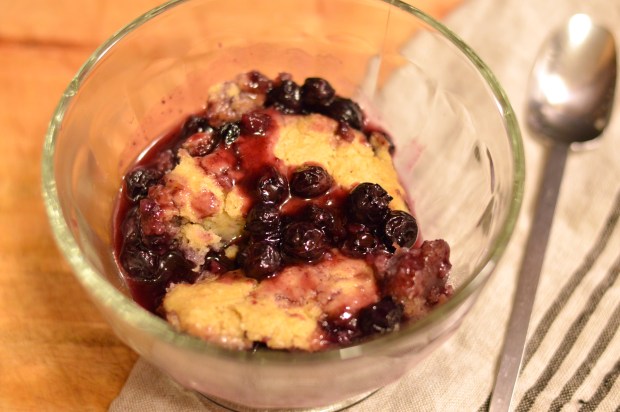 cornmeal topped blueberry cobbler | Brooklyn Homemaker