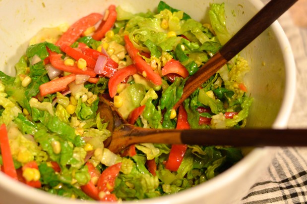 summery steak salad with chili lime dressing | Brooklyn Homemaker