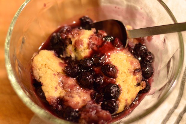 cornmeal topped blueberry cobbler | Brooklyn Homemaker