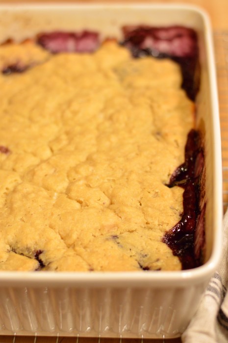 cornmeal topped blueberry cobbler | Brooklyn Homemaker