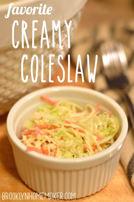 favorite creamy coleslaw | Brooklyn Homemaker