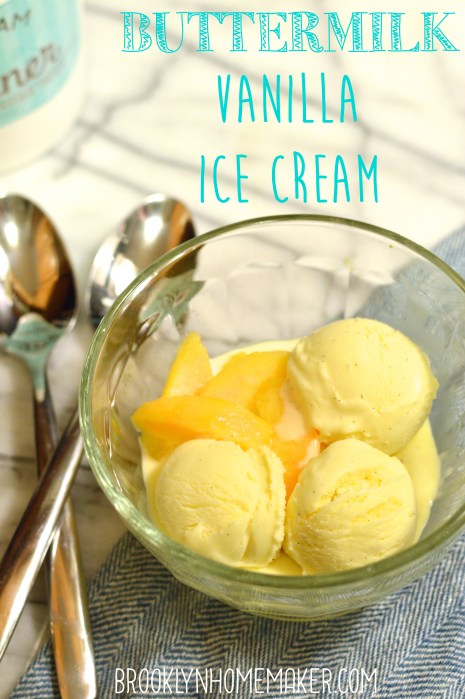 buttermilk vanilla ice cream | Brooklyn Homemaker