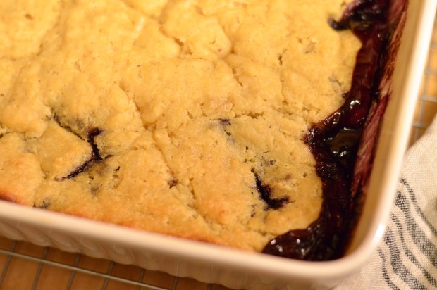 cornmeal topped blueberry cobbler | Brooklyn Homemaker