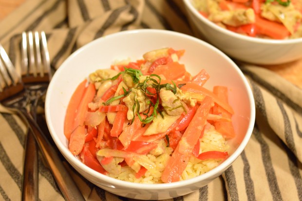 thai coconut green curry chicken thighs | Brooklyn Homemaker