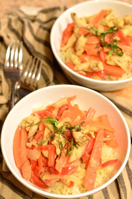 thai coconut green curry chicken thighs | Brooklyn Homemaker