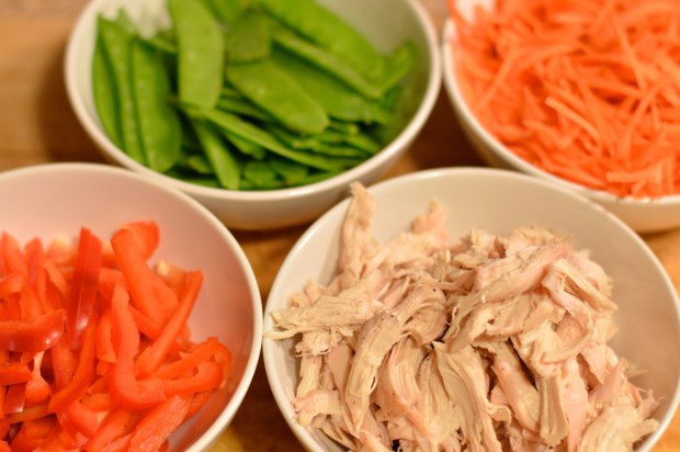 soba noodle and chicken salad with spicy peanut dressing | Brooklyn Homemaker