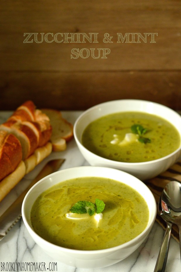 zucchini & mint soup | Brooklyn Homemaker