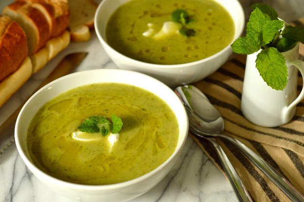 zucchini & mint soup | Brooklyn Homemaker