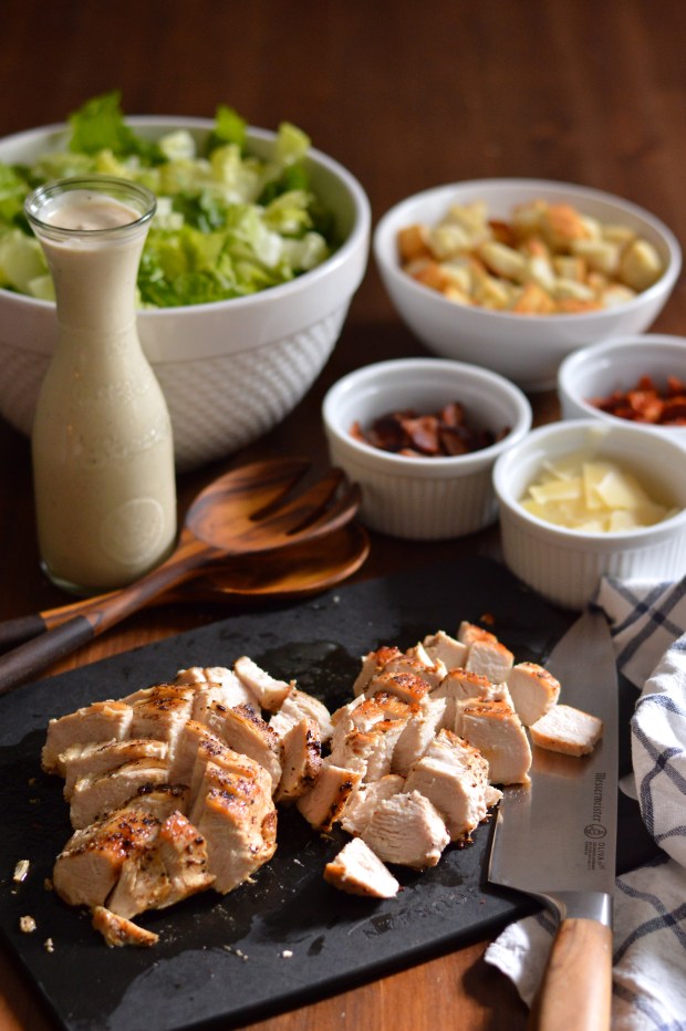 chicken BLT Caesar salad | Brooklyn Homemaker