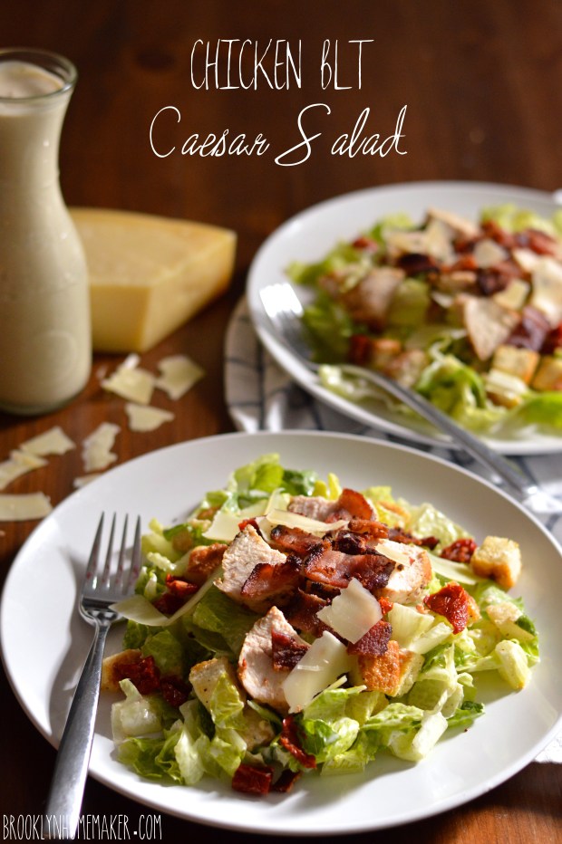 chicken BLT Caesar salad | Brooklyn Homemaker