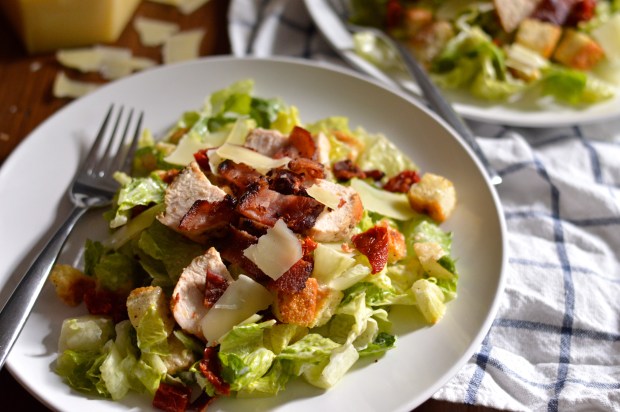 chicken BLT Caesar salad | Brooklyn Homemaker