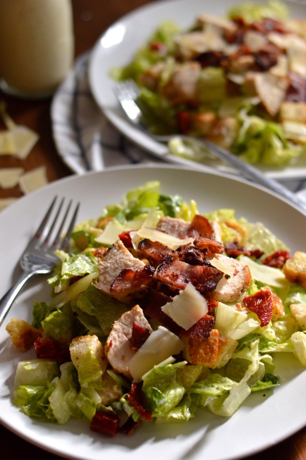 chicken BLT Caesar salad | Brooklyn Homemaker