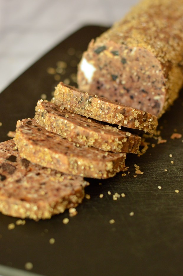 cherry, almond, & dark chocolate shortbread cookies | Brooklyn Homemaker