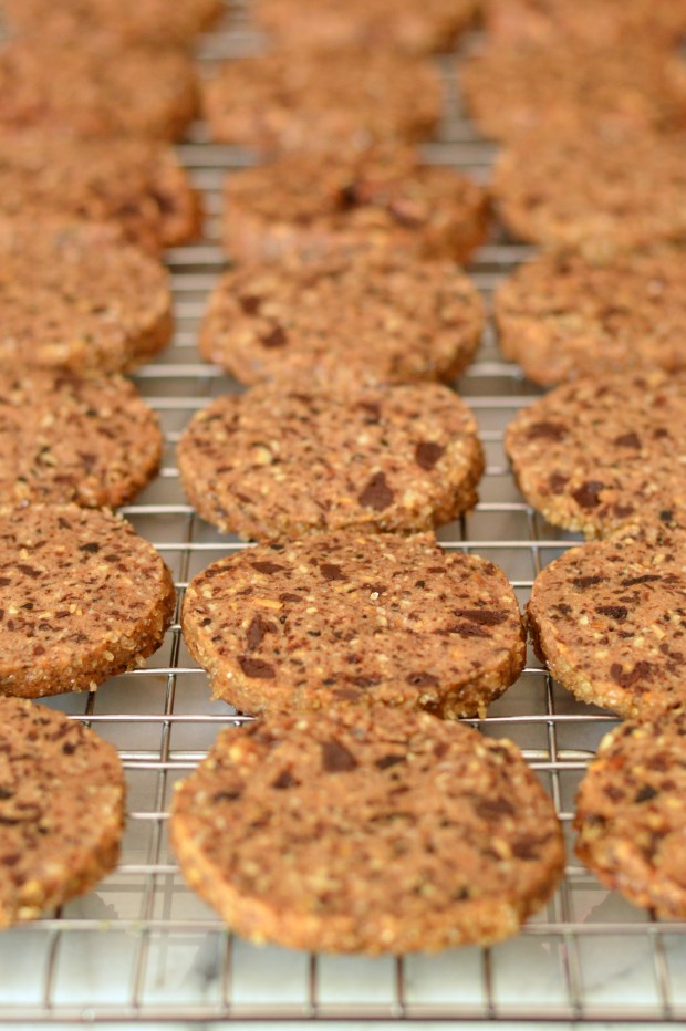 cherry, almond, & dark chocolate shortbread cookies | Brooklyn Homemaker