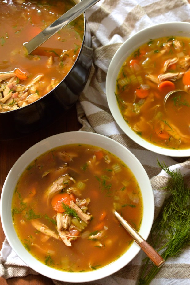 roasted chicken and wild rice soup | Brooklyn Homemaker