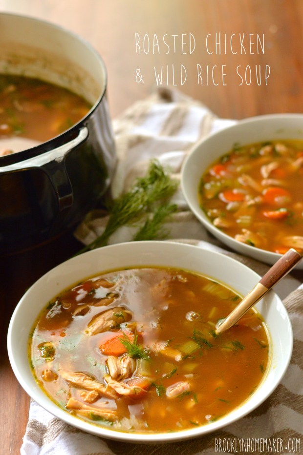 roasted chicken and wild rice soup | Brooklyn Homemaker