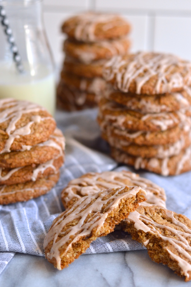 bourbon glazed toasted oatmeal cookies | Brooklyn Homemaker