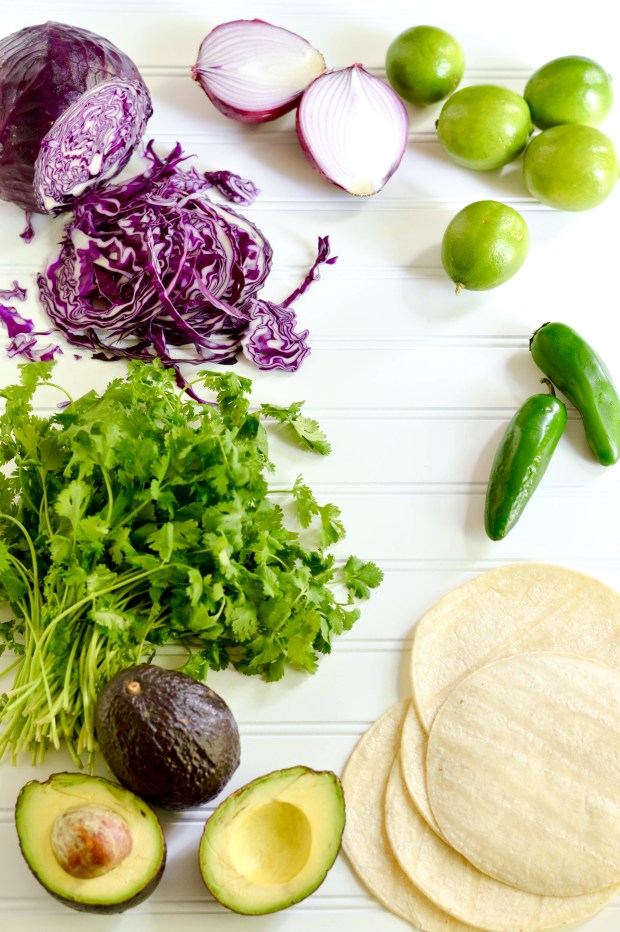 grilled chicken tacos with cilantro pesto and red cabbage slaw | Brooklyn Homemaker