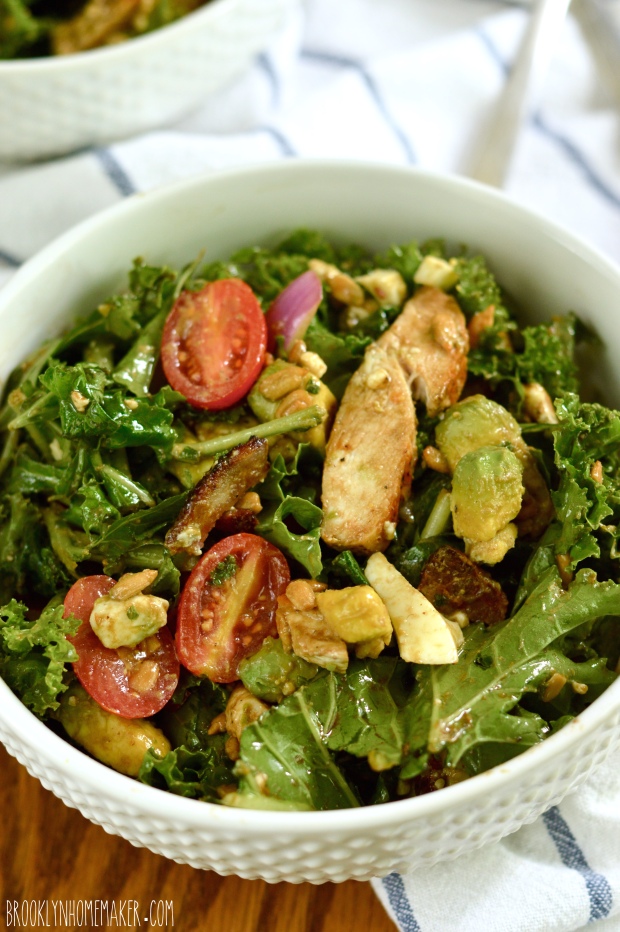 kale cobb salad with balsamic vinaigrette | Brooklyn Homemaker