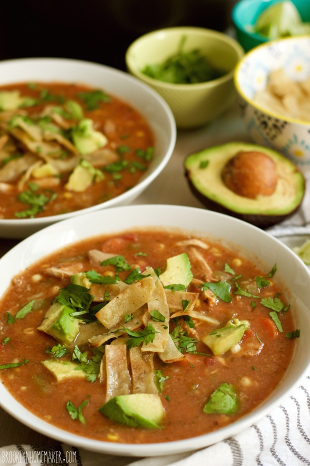 chicken tortilla soup from scratch | Brooklyn Homemaker