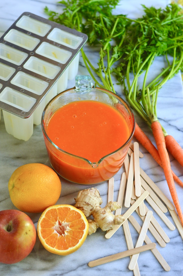 orange carrot ice pops | Brooklyn Homemaker