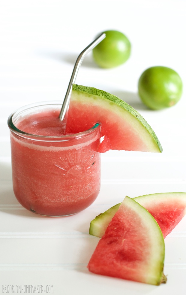 frozen watermelon margaritas | Brooklyn Homemaker.com