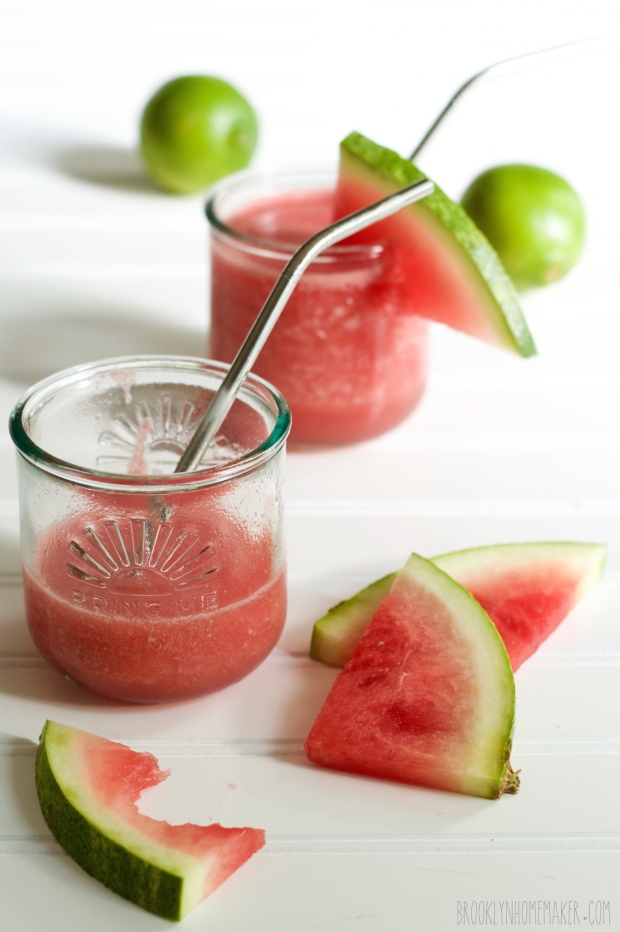 frozen watermelon margaritas | Brooklyn Homemaker.com