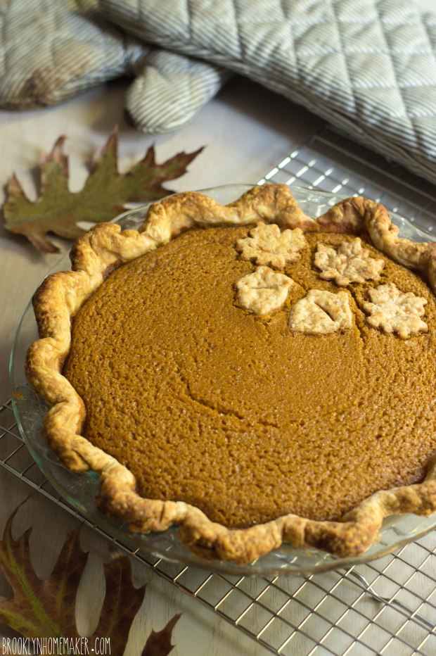 bourbon ginger pumpkin pie | Brooklyn Homemaker