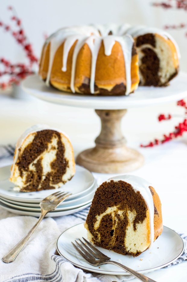 old fashioned marble cake | this heritage marble cake recipe is darkened with molasses and spice rather than chocolate | Brooklyn Homemaker