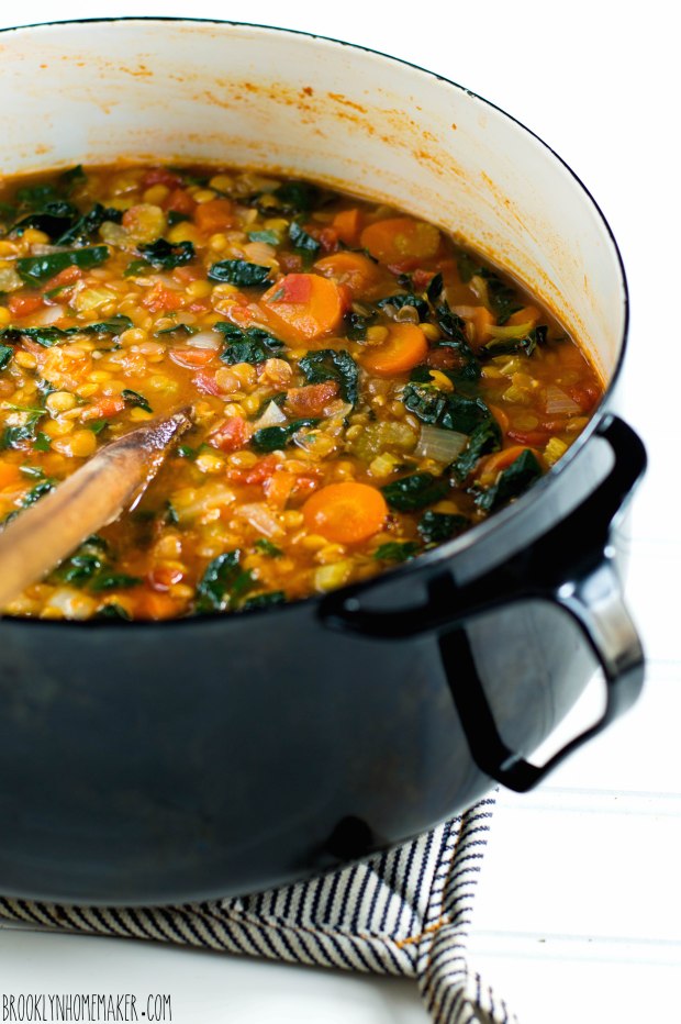 kale and lentil soup | Brooklyn Homemaker