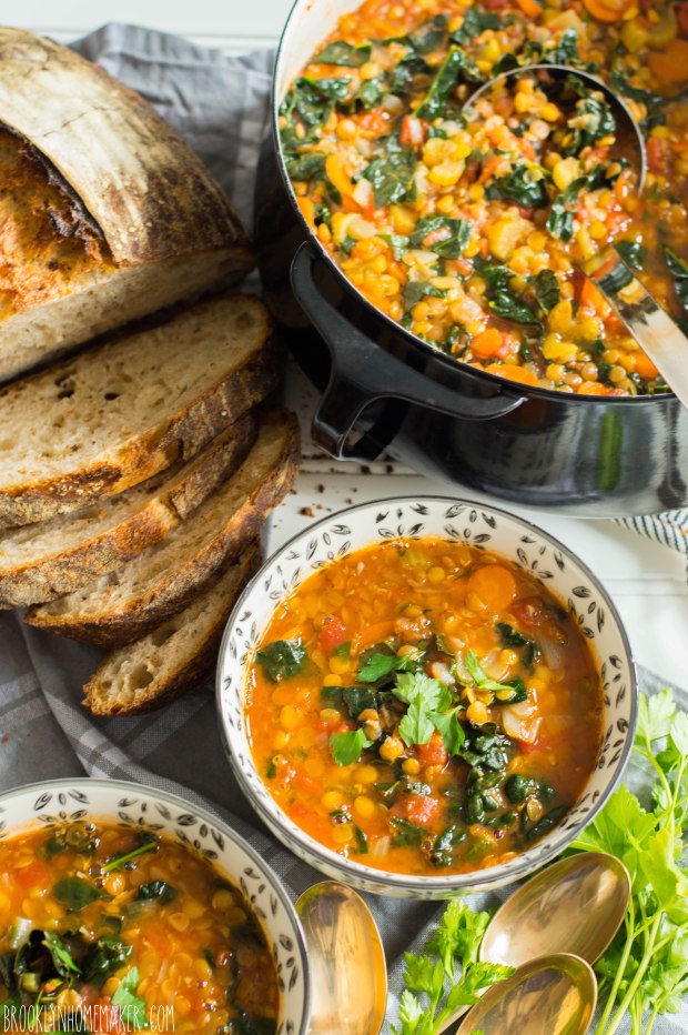 kale and lentil soup | Brooklyn Homemaker