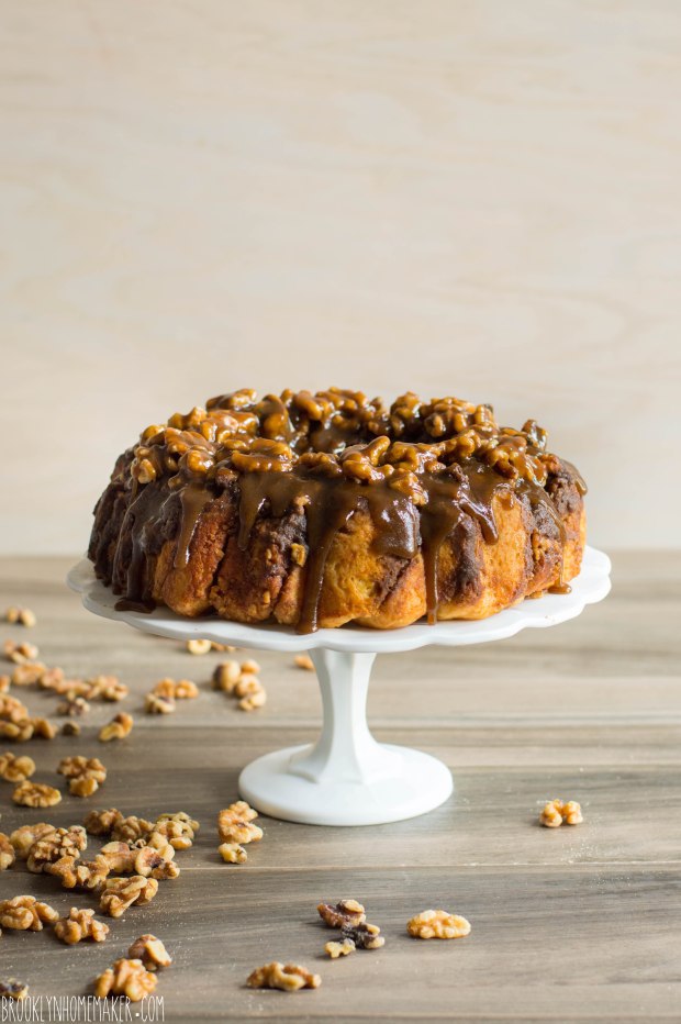 walnut schnecken bundt cake | German cinnamon roll cake | Brooklyn Homemaker 