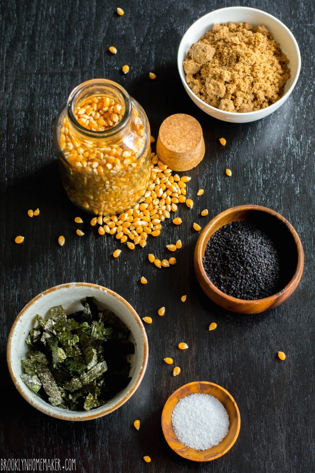 nori & black sesame caramel corn | Brooklyn Homemaker