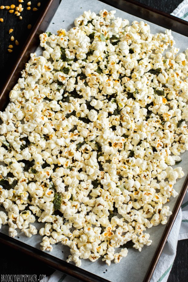 nori & black sesame caramel corn | Brooklyn Homemaker