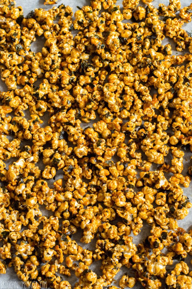 nori & black sesame caramel corn | Brooklyn Homemaker