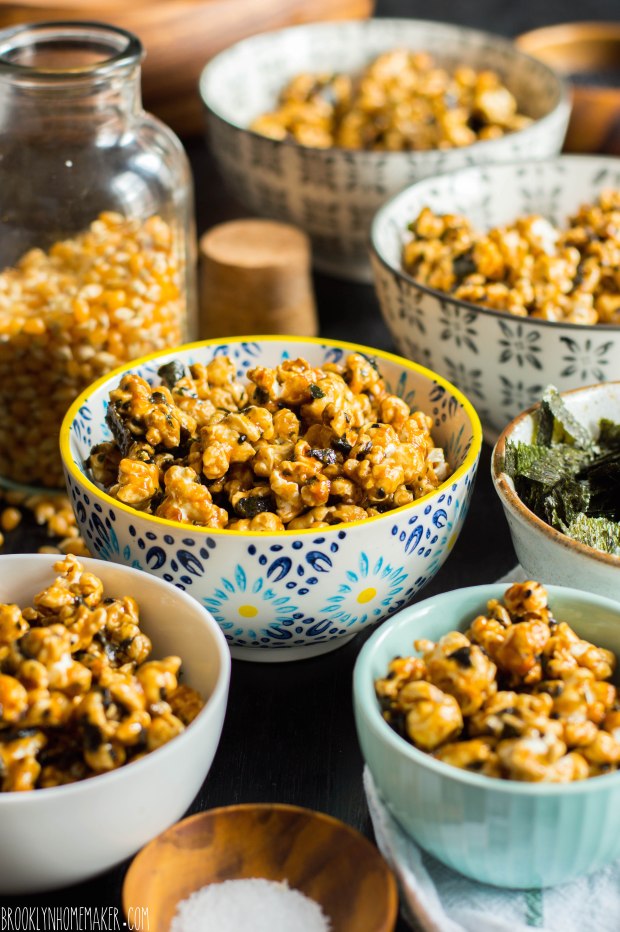 nori & black sesame caramel corn | Brooklyn Homemaker