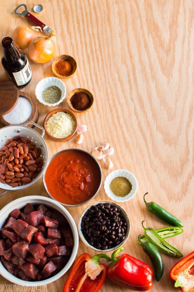 chunky beef and bean chili | Brooklyn Homemaker